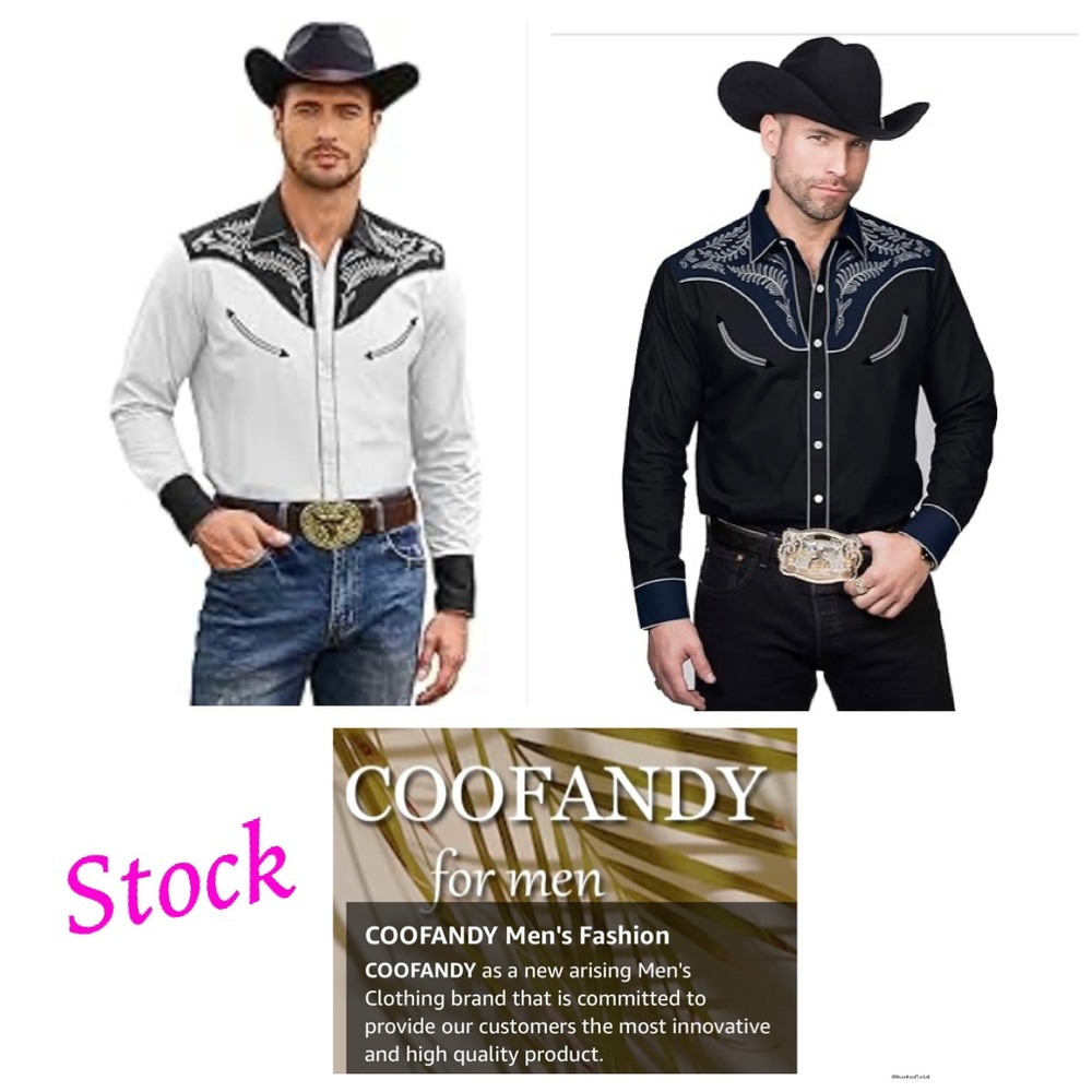 Coofandy Western Shirt